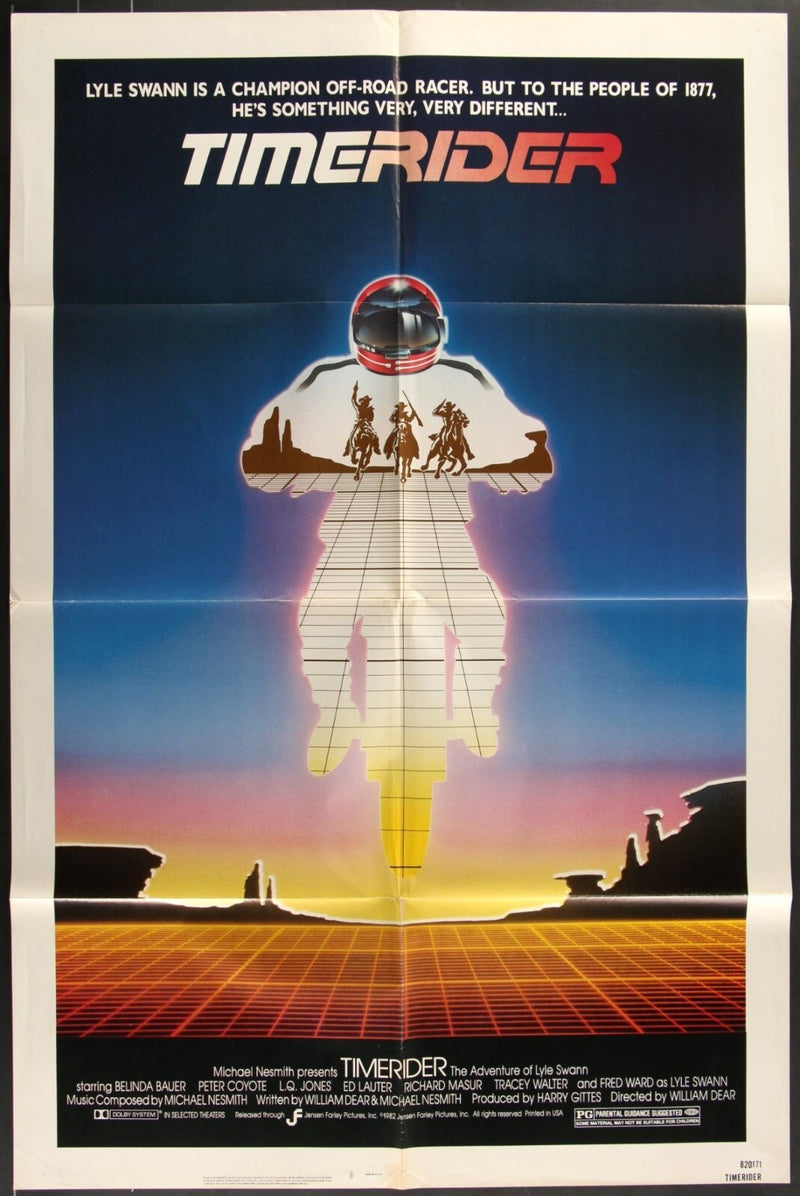 Timerider: The Adventure of Lyle Swann (1982) Original Movie Poster Folded 27x41