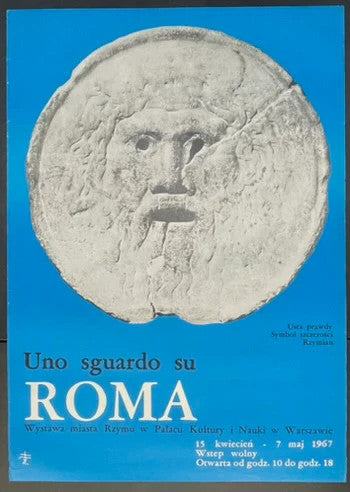 Uno sguardo su Roma (1967) Original Polish Exhibition Poster 27x38