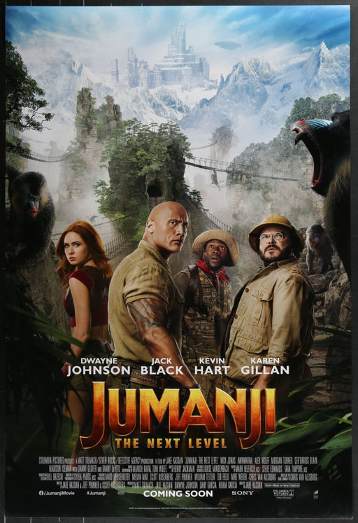 Jumanji: The Next Level (2019) Original Double-sided Movie Poster Rolled 27x40
