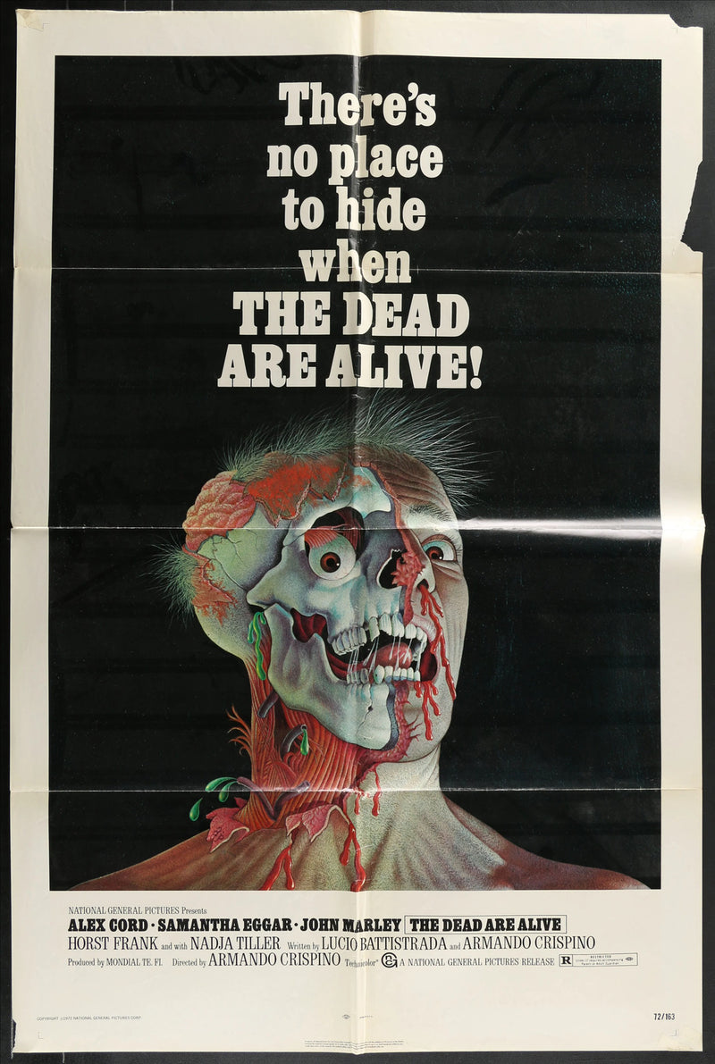 The Dead Are Alive (1972) Original Movie Poster F 27x41