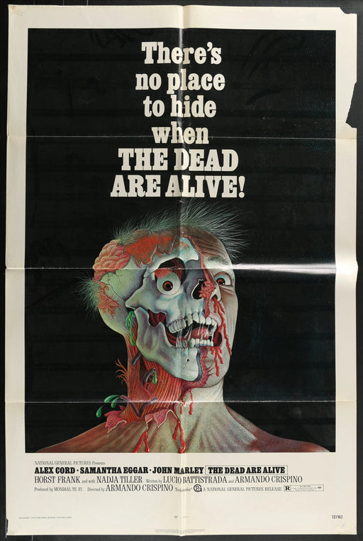 The Dead Are Alive (1972) Original Movie Poster F 27x41