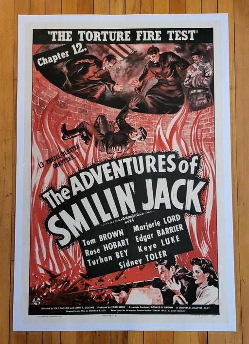 The Adventures of Smilin' Jack (1943) Linenbacked Restored Universal Poster