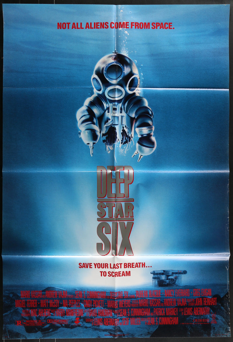 DeepStar Six (1989) Original Movie Poster Folded 27x40