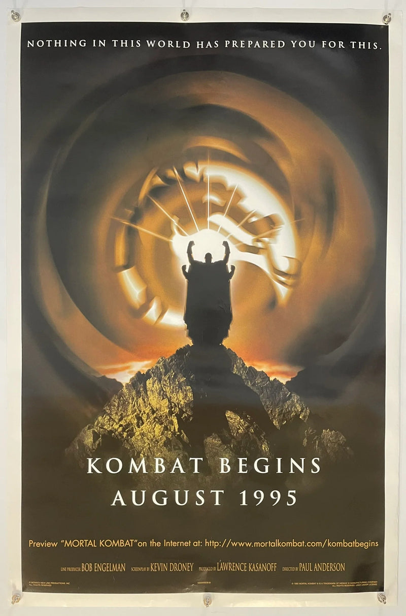 Mortal Kombat (1995) Original Movie Poster 27x41