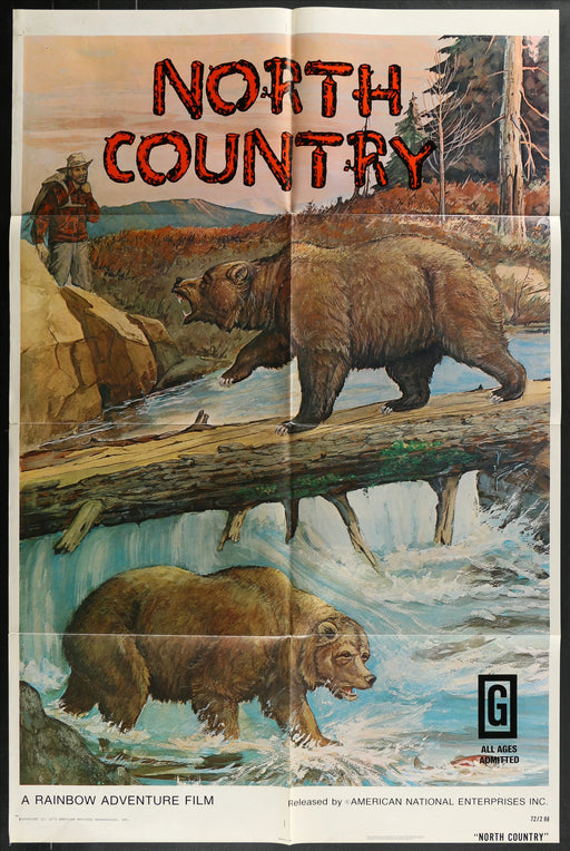 North Country (1972) Original Movie Poster Folded 27x41