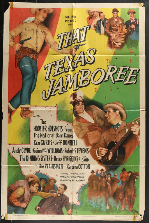 That Texas Jamboree (1949) Original Movie Poster Folded 27x41