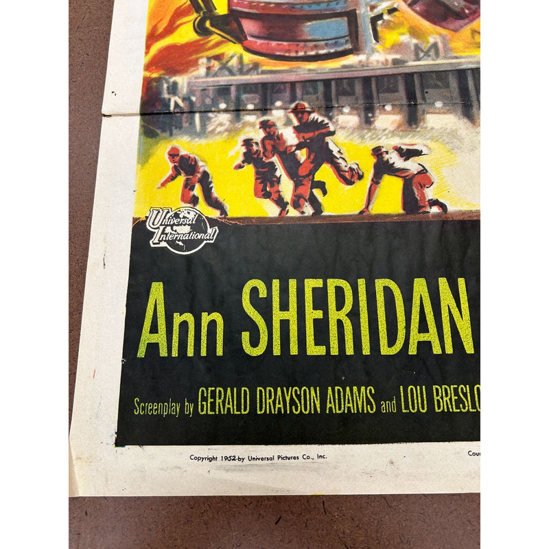 Steel Town (1952) Original Movie Poster 27x41 Folded George Sherman Ann Sheridan
