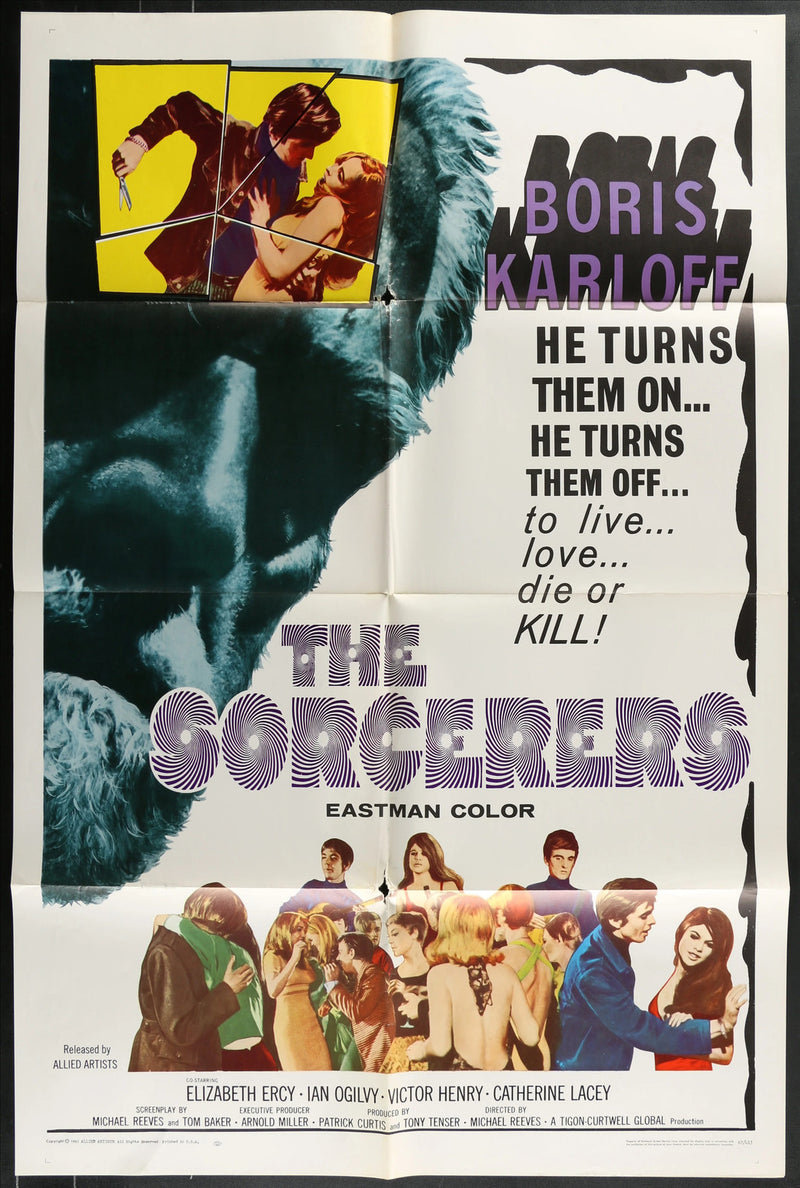 The Sorcerers (1967) Original Movie Poster Folded 27x41