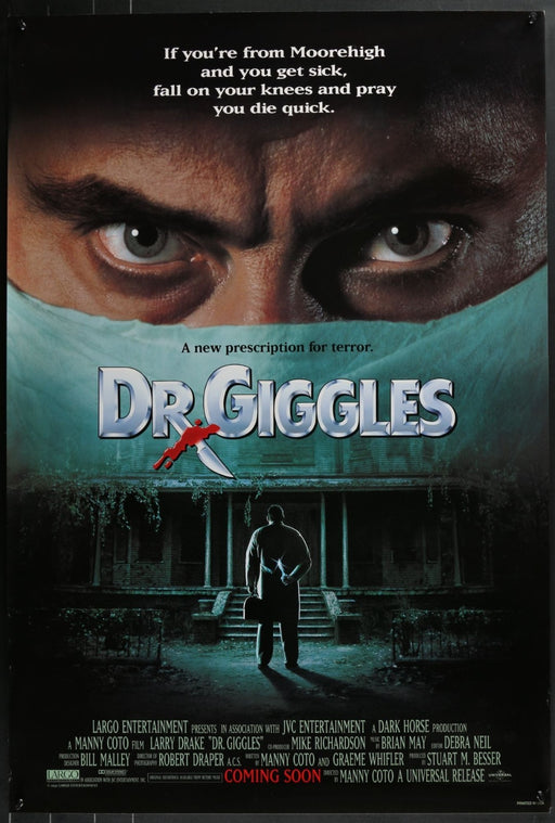 Dr. Giggles (1992) Original Movie Poster Rolled 27x40
