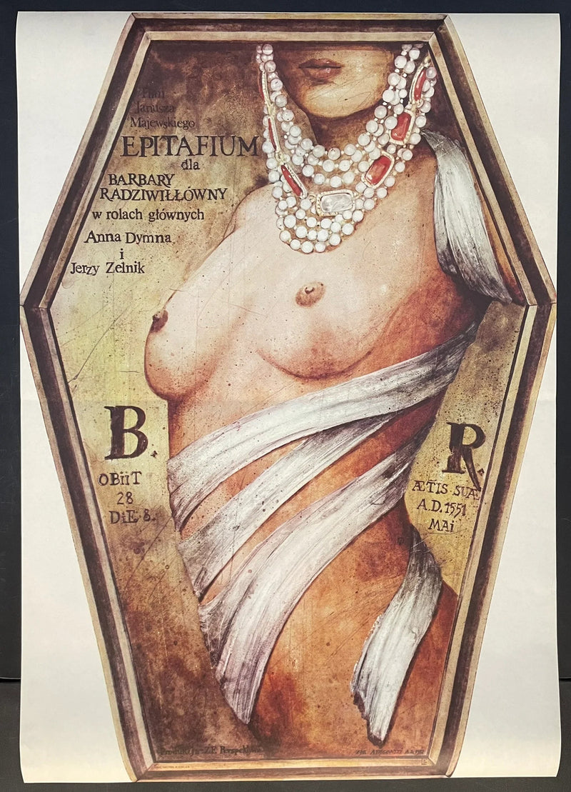 Epitafium dla Barbary Radziwiłłówny (1977) Original Polish Poster 27x38