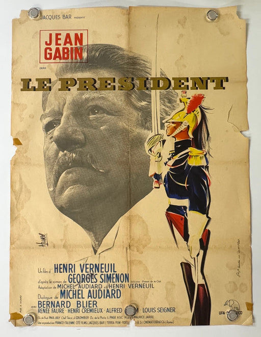 Le Président (1961) Original French Movie Poster 23x31