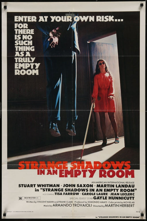 Strange Shadows in an Empty Room (1976) Original Movie Poster Folded 27x41