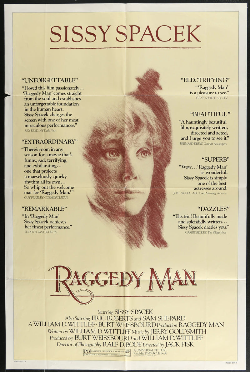 Raggedy Man (1981) Original Movie Poster Folded 27x41
