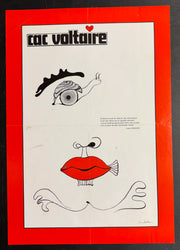 CAC Voltaire – Louis Aragon (1985) French Poster Folded 15.75x22.75