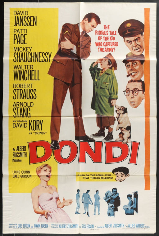 Dondi (1961) Original Movie Poster Folded 27x41