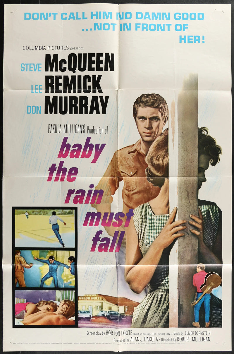 Baby the Rain Must Fall (1965) Original Movie Poster Folded 27x41