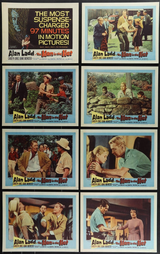 The Man in the Net (1959) Original Lobby Card Movie Poster Set 11x14