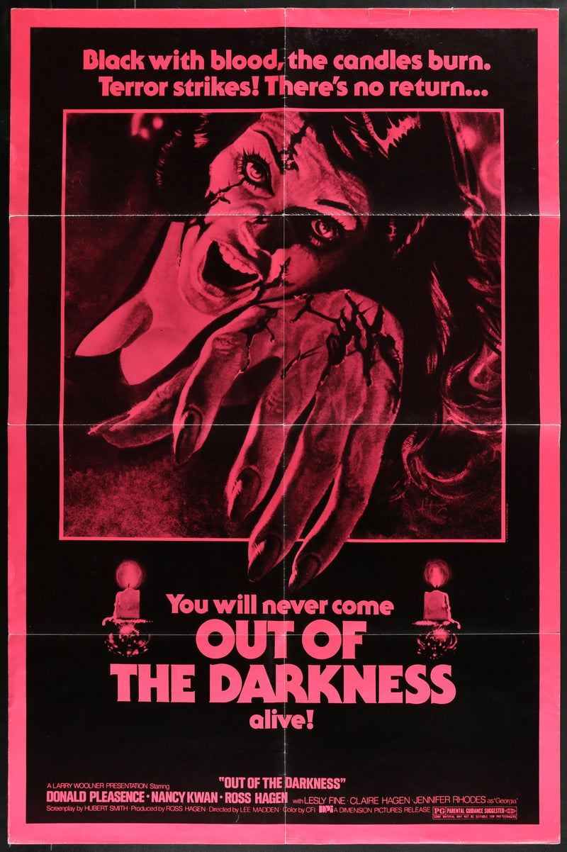 Out of the Darkness (1974) Original Movie Poster Folded 27x41