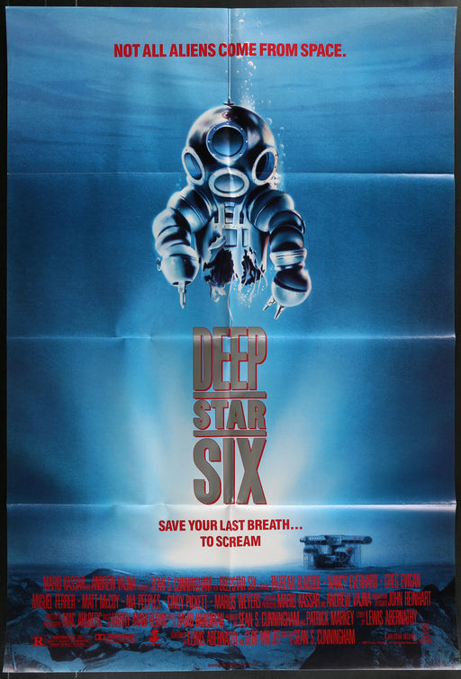 DeepStar Six (1989) Original Movie Poster Folded 27x40