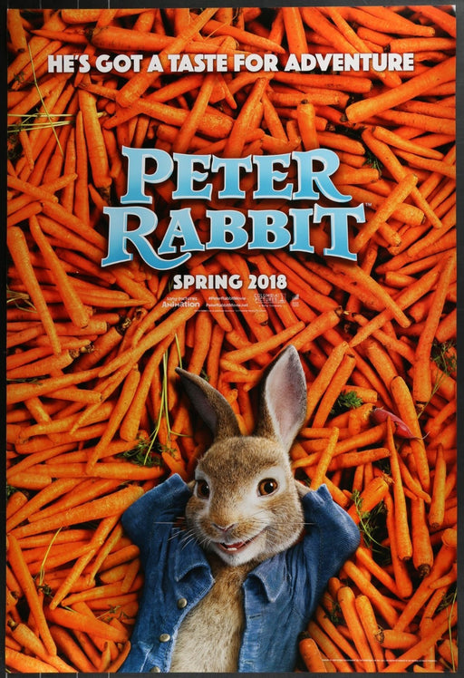 Peter Rabbit (2018) Original Double-sided Movie Poster Rolled 27x40