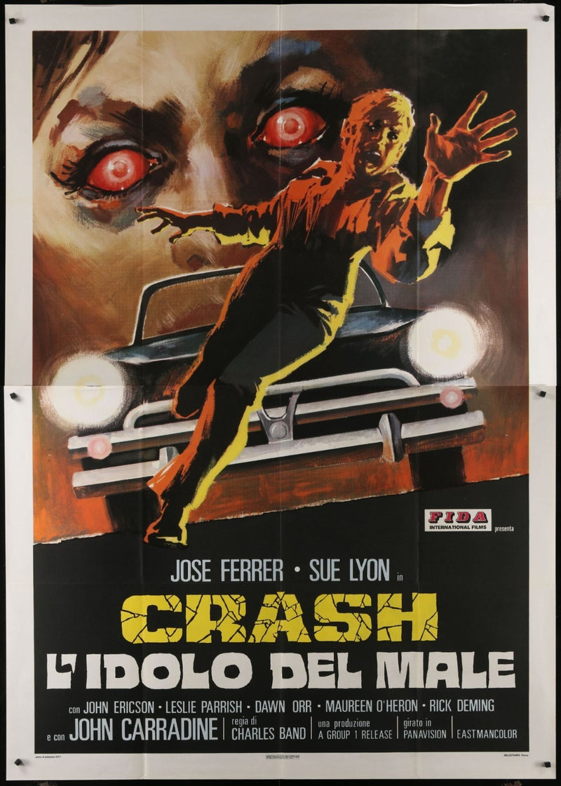 Crash! (1976) Original Italian Movie Poster Folded 55x78
