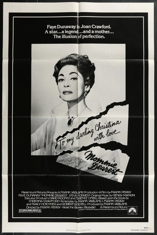 Mommie Dearest (1981) Original Movie Poster Folded 27x41
