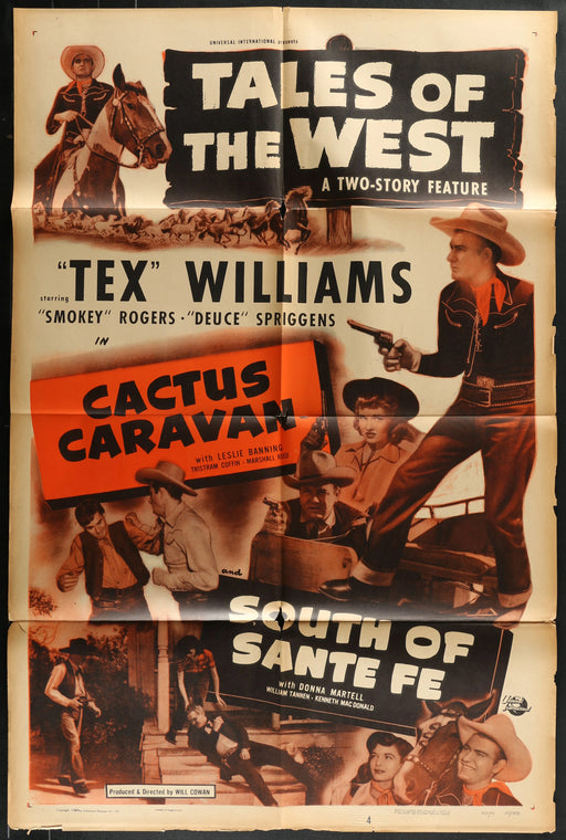 Tales of the West (1952) Original Movie Poster Folded 27x41