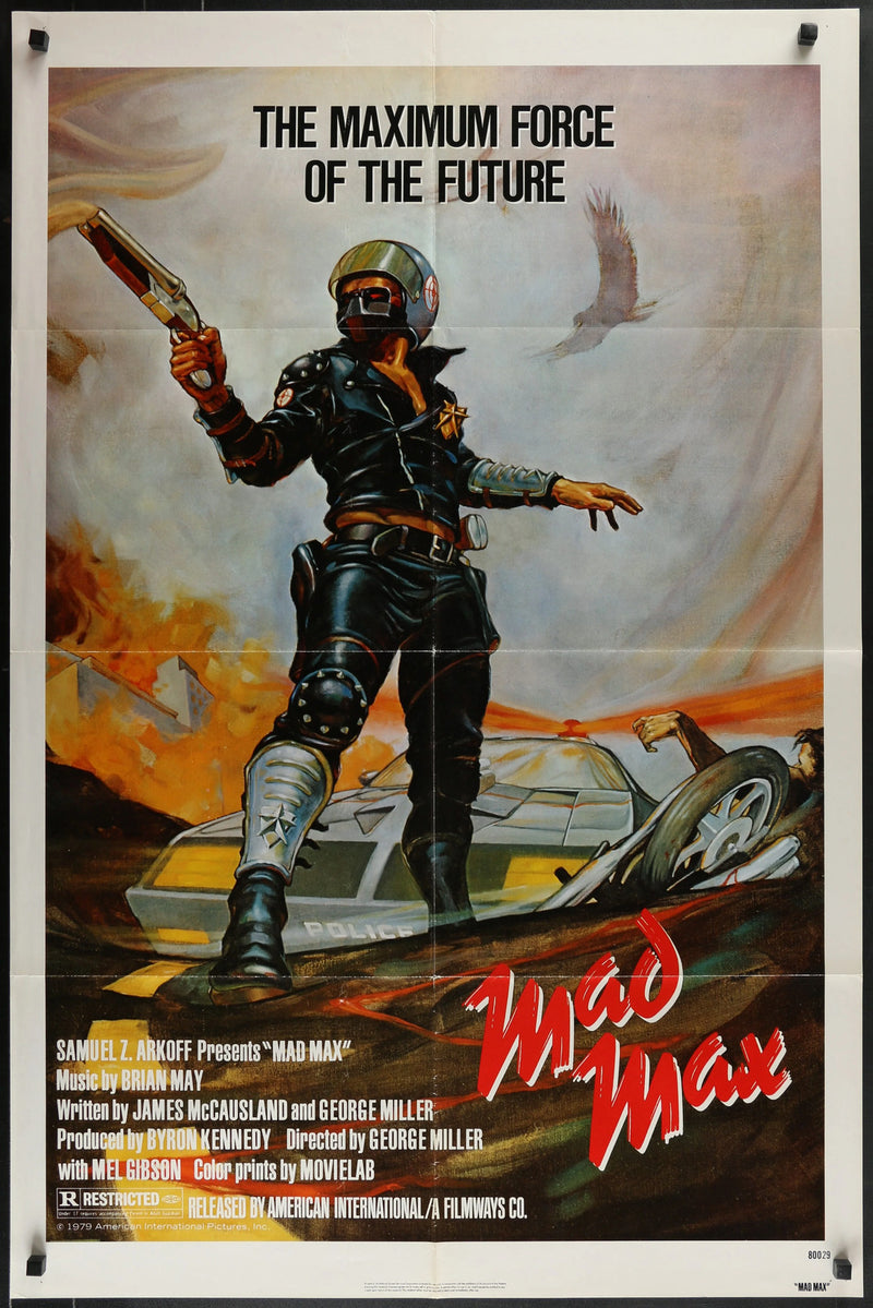 MAD MAX (1979) Original One Sheet 27x41 Movie Poster Mel Gibson
