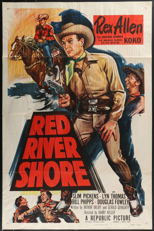 Red River Shore (1953) Original Movie Poster Folded 27x41