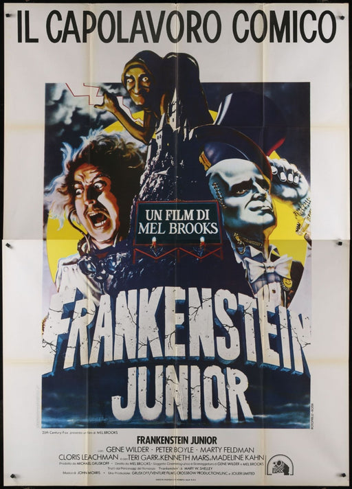 Young Frankenstein (1974) Original Italian 2P Movie Poster Folded 55x78