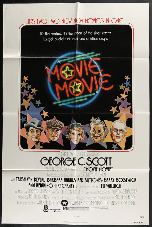 Movie Movie (1978) Original Movie Poster Folded 27x41