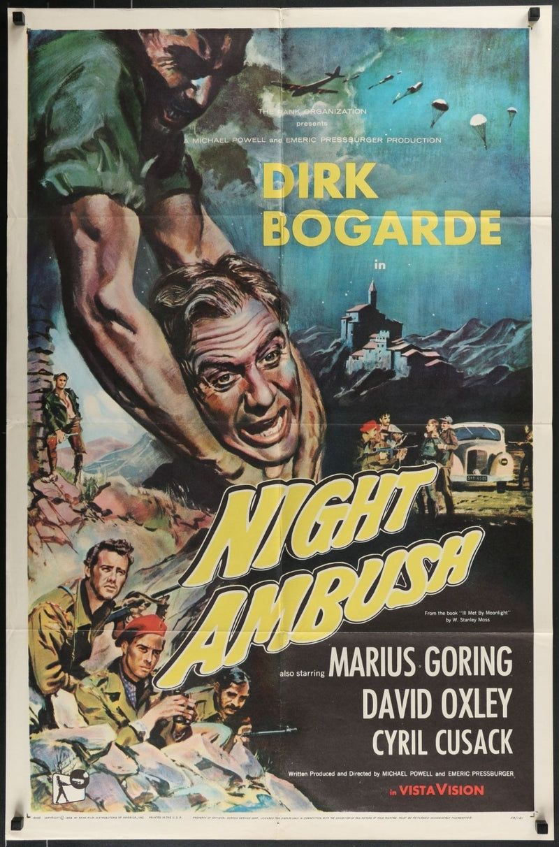 Night Ambush (1957) Original Folded Movie Poster 27x41