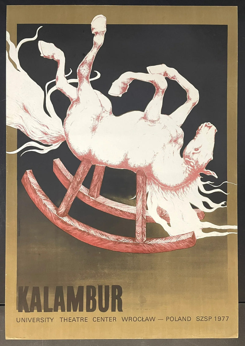 Kalambur (1977) Original Polish Theatre Poster 26x37