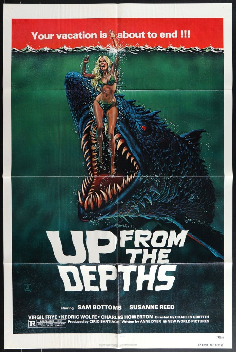 Up from the Depths (1979) Original Movie Poster Folded 27x41