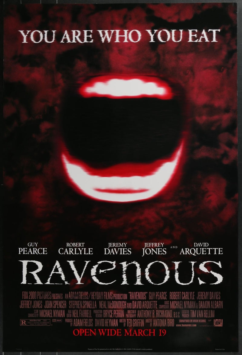 Ravenous (1999) Original Single-sided Movie Poster Rolled 27x40