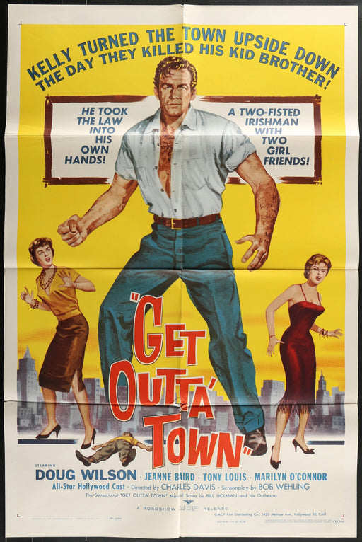 Get Outta Town (1960) Original Movie Poster Folded 27x41