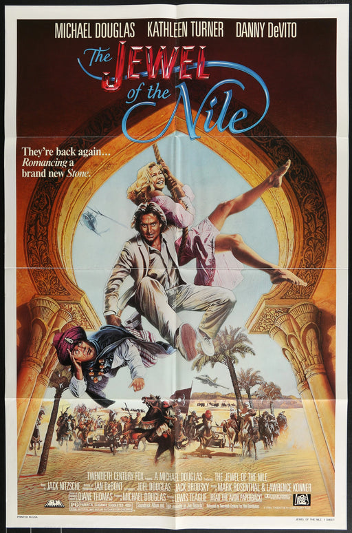 The Jewel of the Nile (1985) Original Movie Poster Folded 27x41