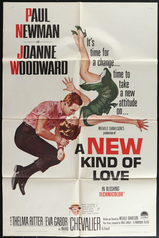 A New Kind of Love (1963) Original Movie Poster Folded 27x41