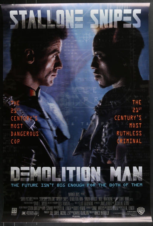 Demolition Man (1993) Original Single-sided Movie Poster Rolled 27x40