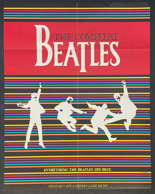 The Compleat Beatles (1982) Original Music Promo Poster Folded 22x28