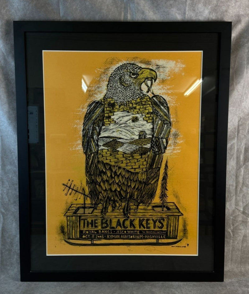 The Black Keys Nashville Orange 2008 Poster 24.75x30.75
