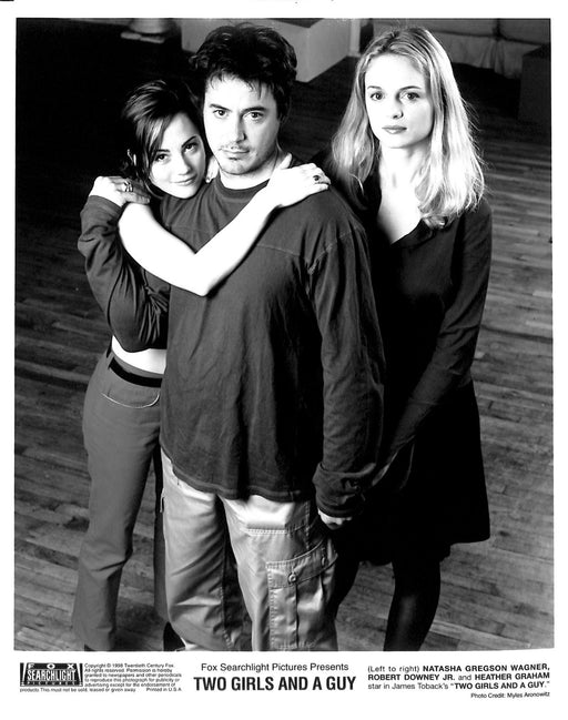 Two Girls and a Guy (1997) 4 Movie Still Set 8x10
