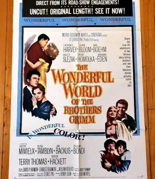 Wonderful World of the Brothers Grimm (1962) Original Movie Poster Folded 27x41