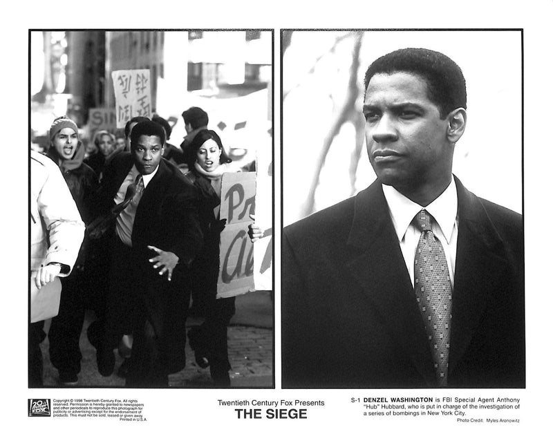 The Siege (1998) Movie Still Full Set with 35mm Color Slides 8x10