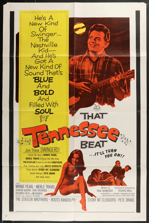 That Tennessee Beat (1966) Original Movie Poster Folded 27x41