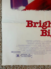 BRIGHT LIGHTS, BIG CITY Michael J Fox 1988 ONE SHEET MOVIE POSTER 27 x 41 BP23