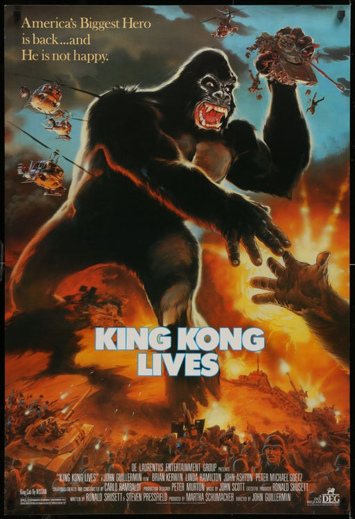 King Kong Lives (1986) Original Single-sided Movie Poster Rolled 27x40