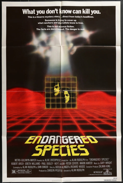 Endangered Species (1982) Original  Movie Poster Folded 27x41