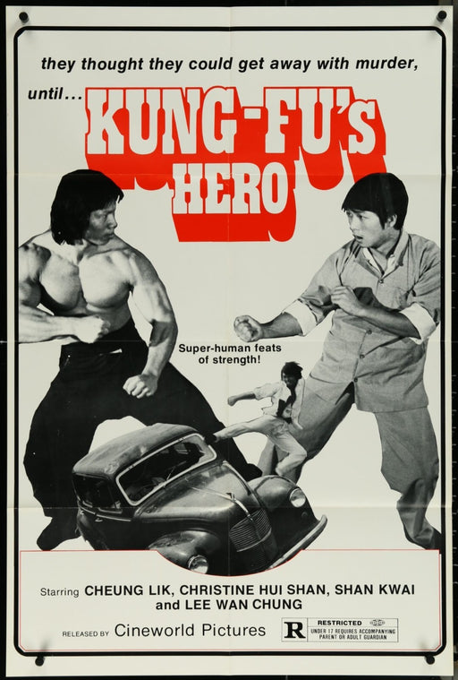 Kung-Fu's Hero (1973) Original Movie Poster Folded 27x41