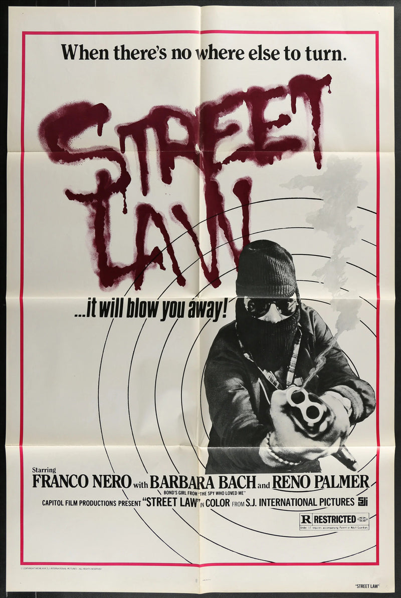Street Law (1974) Original Movie Poster Folded 27x41